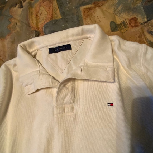 Tommy Hilfiger Long Sleeve Polo Shirt Sweater (Men’s Medium/Women’s Large) - Picture 2 of 11